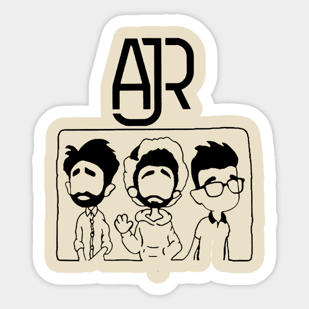 AJR Met Brother's Sticker by wintoastore